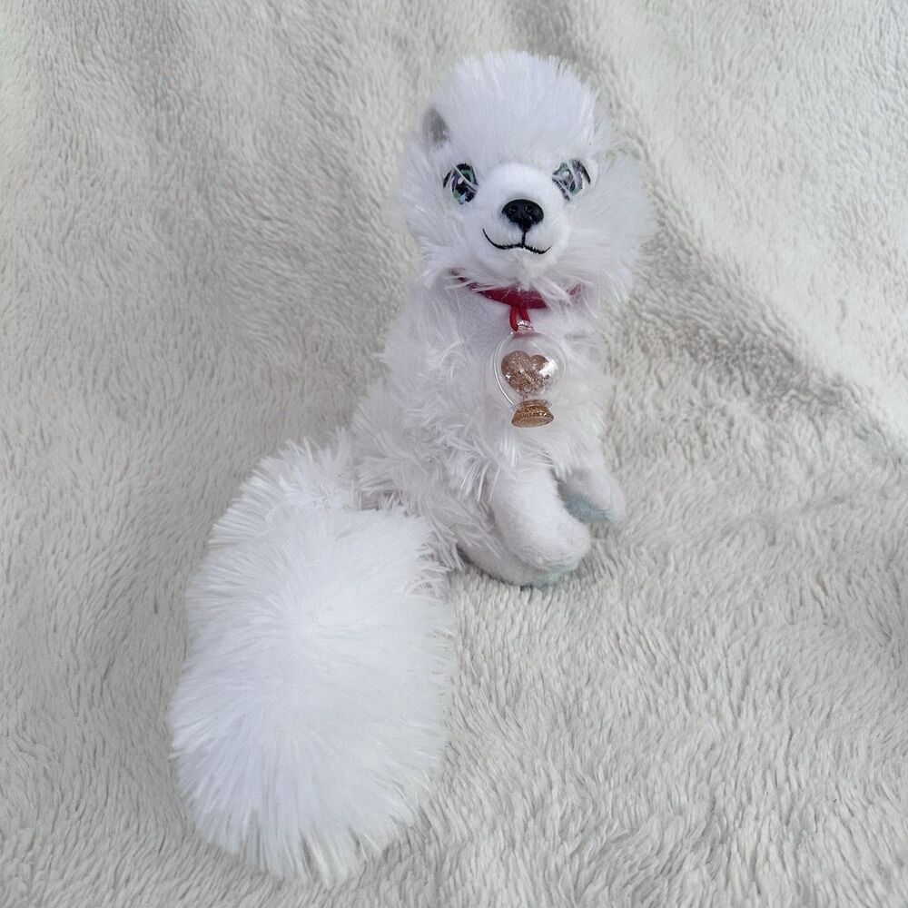 Elf on the Shelf Elf Pets White Arctic Fox Charm Necklace 7” Plush Christmas Toy